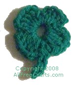 Easy Crochet Shamrock