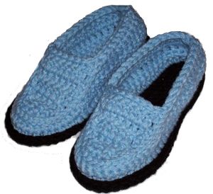 Crocheted Slippers Pattern - Sue&apos;s Crochet and Knitting - Supplies