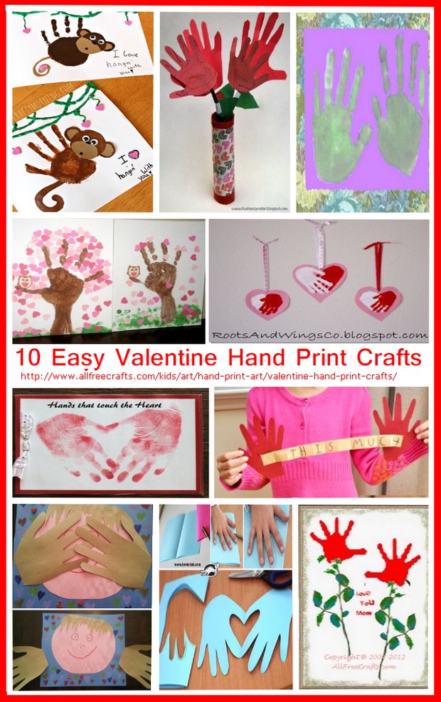handprint heart craft