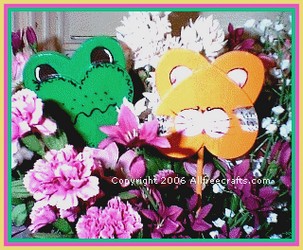 heart frog craft