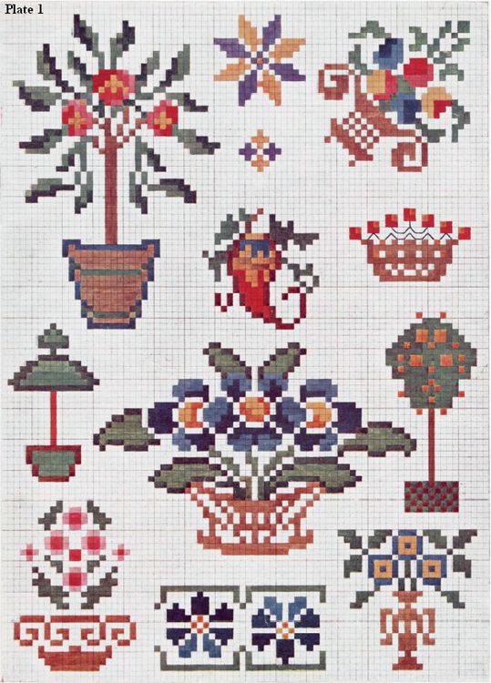 cross stitch charts portrayal