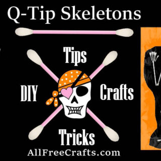 Q-Tip Skeleton Art - Tips, Tricks, DIY, Crafts