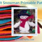 felt snowman pattern banner