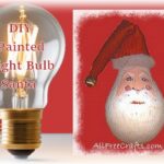 DIY Santa made from a light bulb