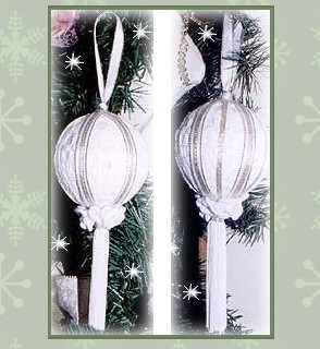 doily tassel ornaments