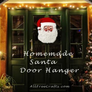 homemade santa door decoration