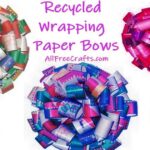 recycled gift wrap bows