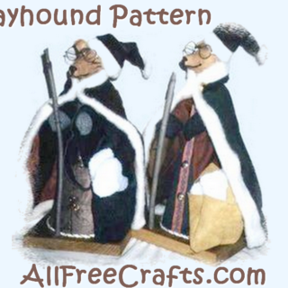 santa greyhound pattern banner