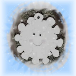 craft foam snowflake