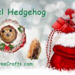 teasel hedgehog Christmas ornament