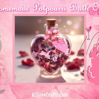 homemade potpourri bath oil