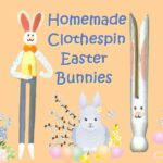 DIY clothespin Easter bunnies