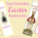 printable Easter bookmarks banner