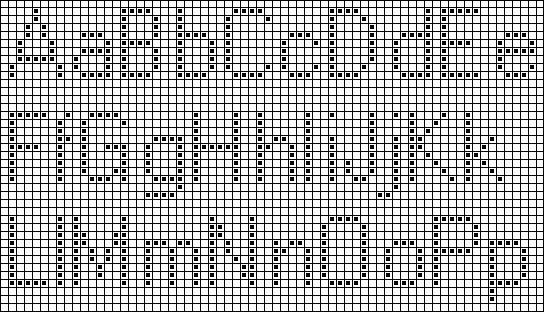 block alphabet counted cross stitch chart
