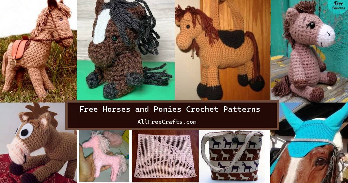 free horses and ponies crochet patterns