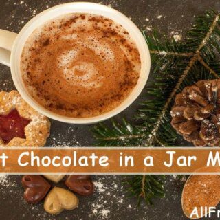 hot chocolate in a jar mix banner