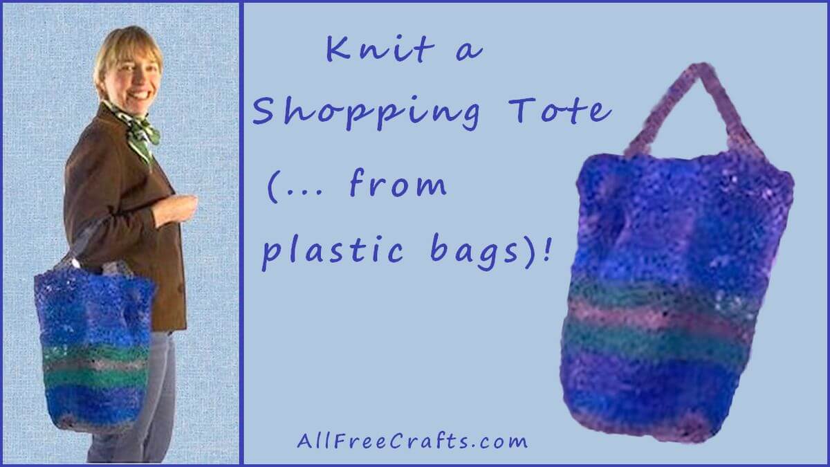 DIY Recycled Tote Bag using plastic bags 