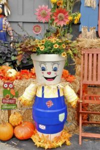 Clay Pot Scarecrow - All Free Crafts