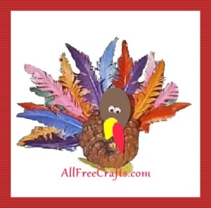 Pine Cone Turkey - All Free Crafts