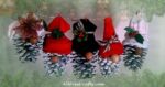 pine cone and sock hat gnomes