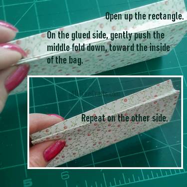 forming the sides of the paper bag