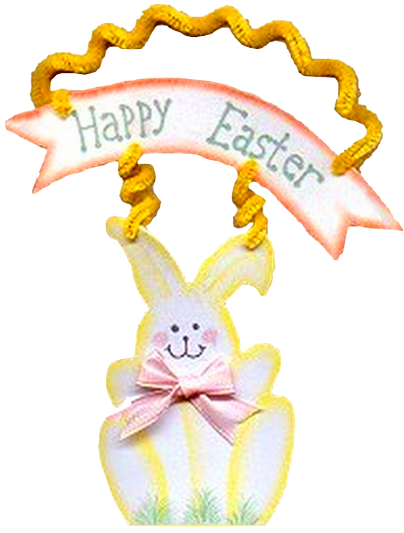 happy Easter bunny sign 